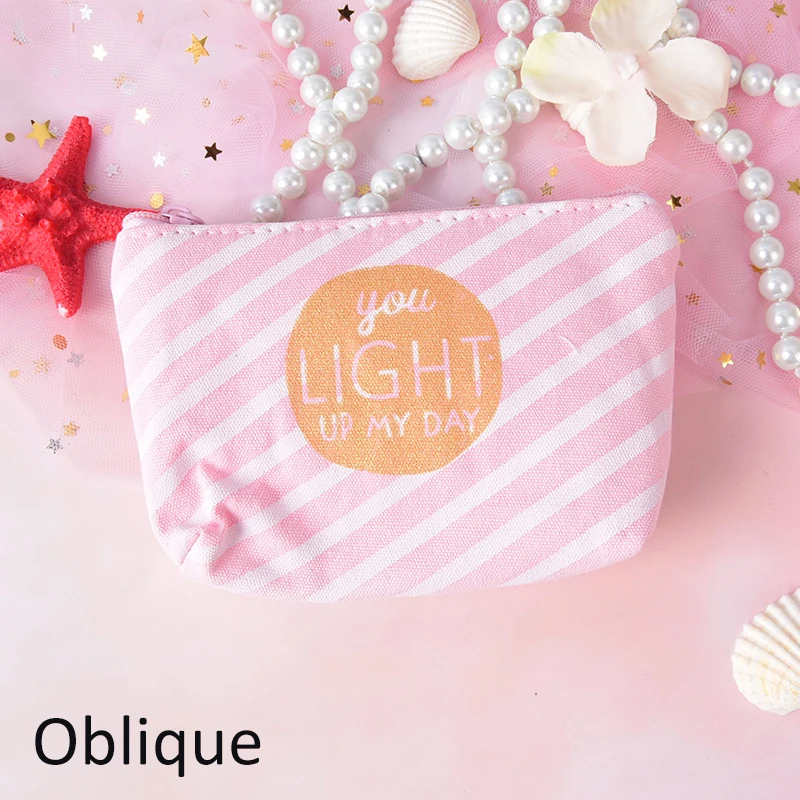 4 типа 11,5*8,5 см набор косметических кистей в розовом чехле женский милый кошелек на молнии косметичка красота сумка органайзер портативный студенческий мешок - Цвет: OQ