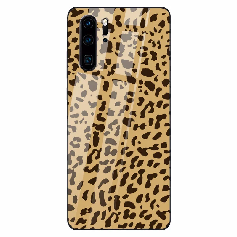 13 Чехол для телефона с леопардовым принтом для huawei mate 20 Lite P30 P20 Lite Nova 3 P smart Z Honor 9 10 Lite 8X сексуальный чехол из закаленного стекла - Цвет: 13