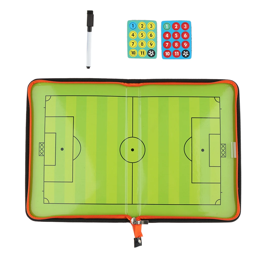 Soccer Coaching Board Football Tactics Strategy Training Clipboard Durable