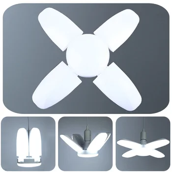 

2020 New LED Foldable Fan Blade Bulb 110V/220V 6500K Super Bright E27 LED Blub Angle Adjustable LED Ceiling Lamp For Home