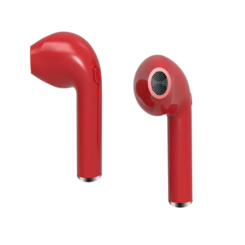 red Беспроводные bluetooth 5,0 наушники с микрофоном зарядки pods стерео гарнитура для iOS Android телефон - Цвет: red