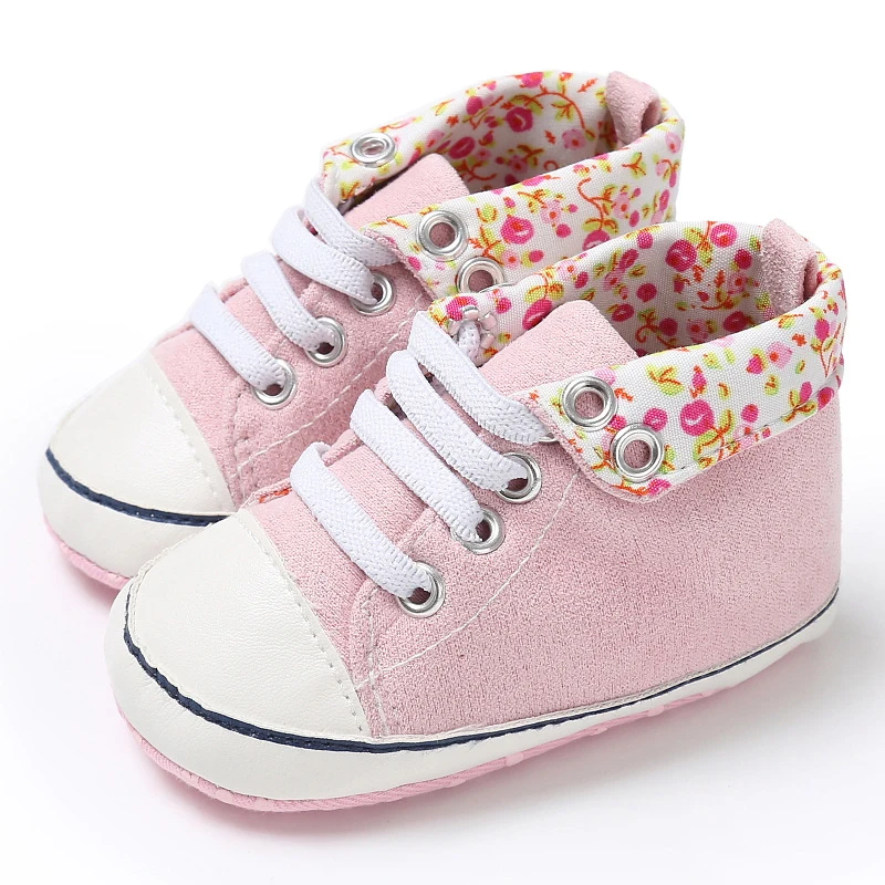 Fashion Newborn Baby Girls Shoes Soft Sole Anti-slip Floral Print Casual Kid little girl shoes toddler snekers