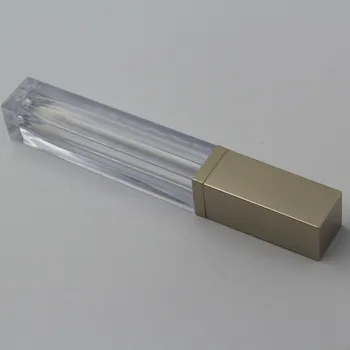 

Only for packaging material lip glaze square tube bronze spot lip gloss tube make-up plastic PET empty bottle factory wholesale