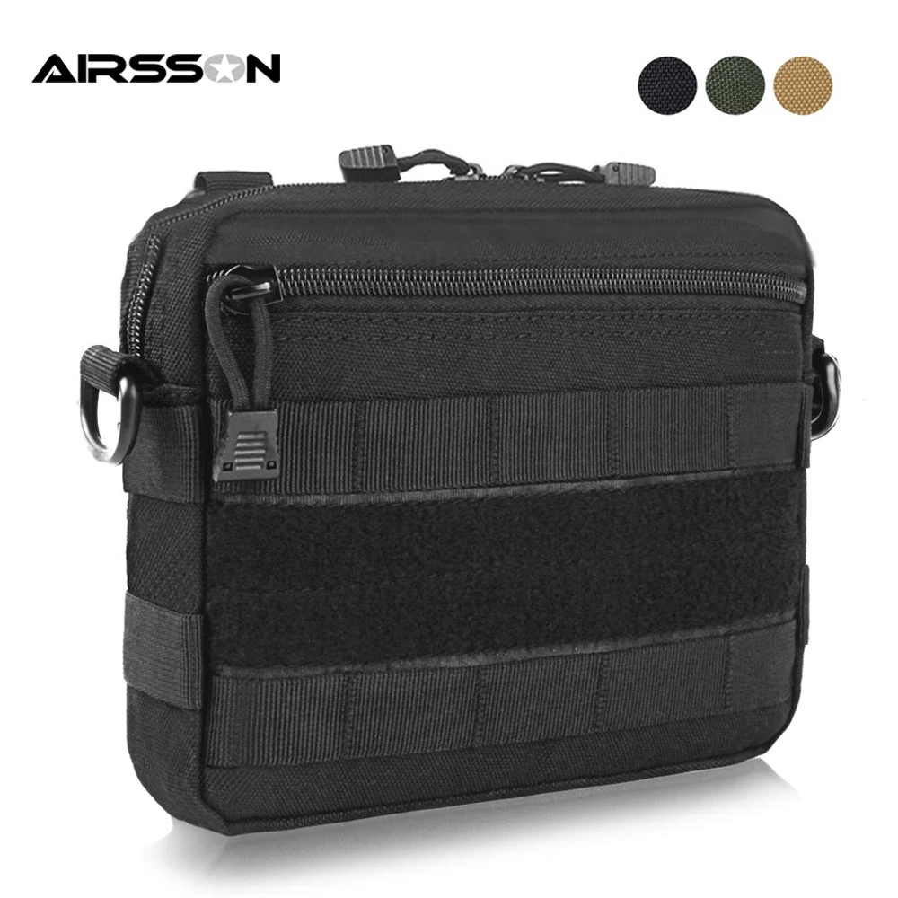 Bolsa de accesorios tácticos Molle 1000D, bolsa de almacenamiento militar multifuncional, EDC, equipo para chaleco, mochila, fundas de caza