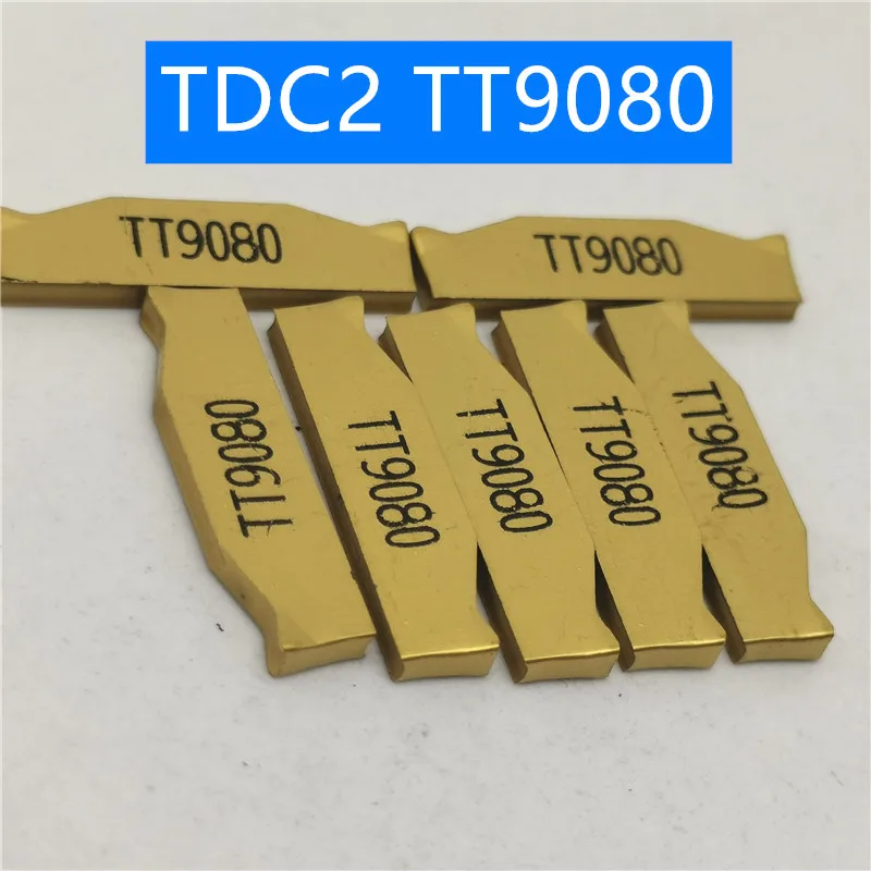100 шт. TDC2 TT9080 поворотные твердосплавные вставки инструмент токарный фреза