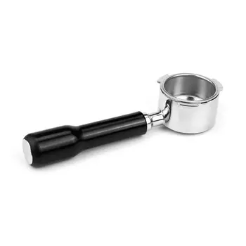 

Stainless Steel Espresso Coffee Machine Handle 51MM Bottomless Filter Holder 83XC