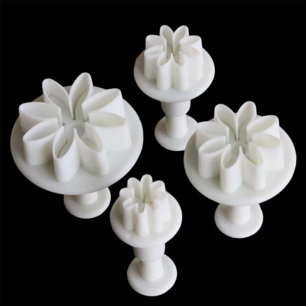 4 шт. Sugarcraft DIY плесень Бисквит резка для печенья торта резак ромашки инструменты для украшения
