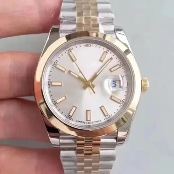 

luxury watch men wristwatch 2813 40mm Rose Gold & Silver automatic mechanical sweeping Self wind DateJUST watches AAA rolexable