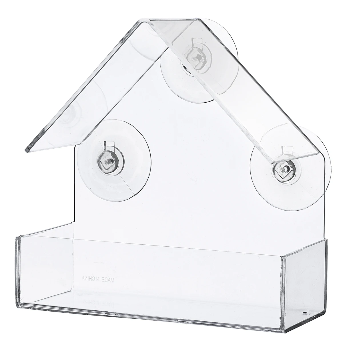 Кормушка для птиц акриловый прозрачный поднос просмотра окон кормушки присоска