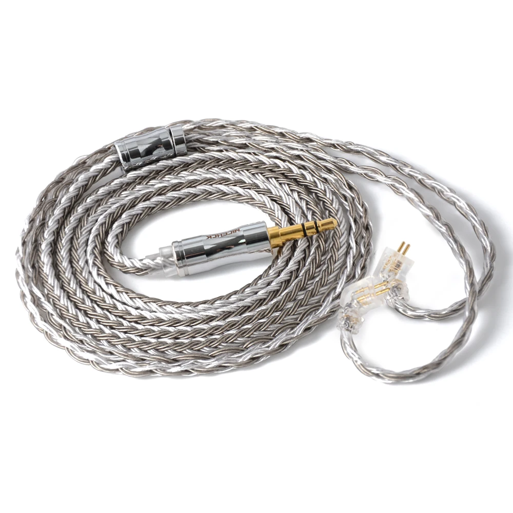 3.5mm With NX7 Pin NICEHCK C16-4 16 Core посеребренный кабель 3,5/2,5/4,4 мм разъем MMCX/2Pin/QDC/NX7 булавки для QDC C12 ZSX V90 TFZ NX7 Pro/DB3/F3/BL-03 - Цвет: 3.5mm With NX7 Pin