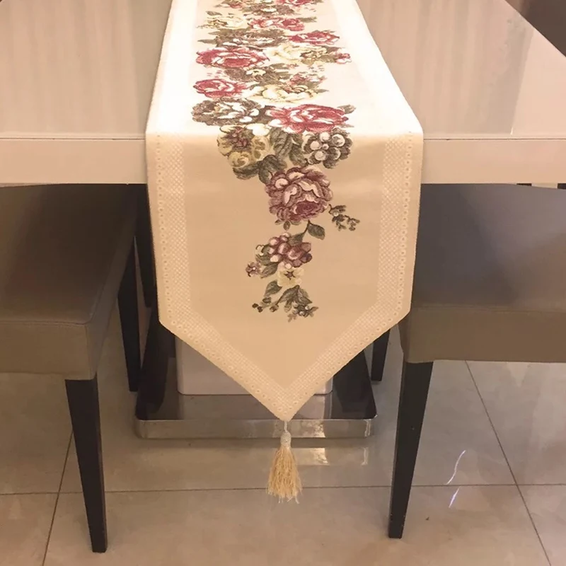 2019 новый европейский стиль высокого класса стол тряпичный флаг шкафчик для обуви Обложка Ткань современный бархат кровать бегун простой