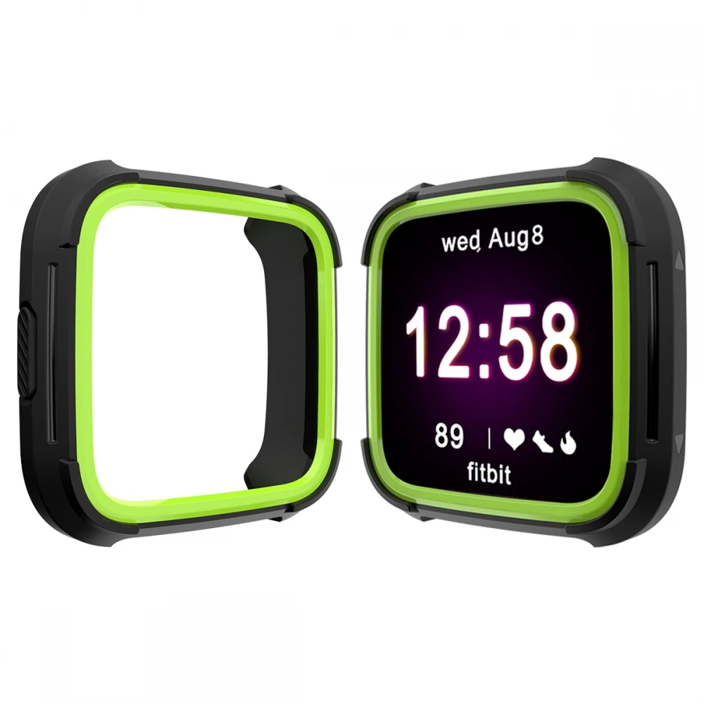7 цветов Tpu и PC чехол для Fitbit Versa, ремешок для часов, защитный чехол для экрана, аксессуары для смарт часов для Fitbit Versa Lite