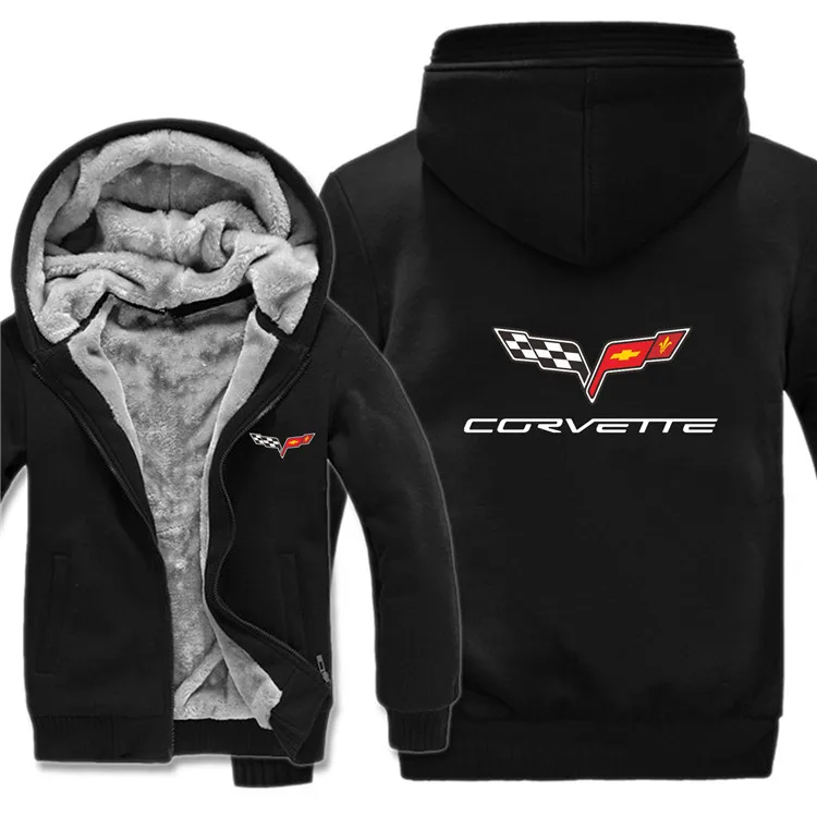 Chevrolet corvette толстовки куртка зимняя мужская повседневная шерстяная подкладка флисовая chevrolet corvette толстовки с капюшоном