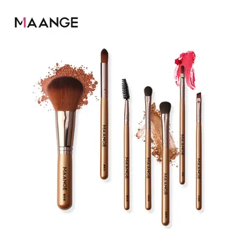 

MAANGE 7PCS Make Up Brushes set Foundation Eye Shadow Concealer Makeup Tools With Cosmetic Travel Brush Bag pinceaux maquillage