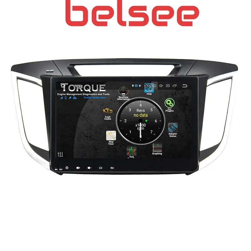 Belsee 10," Сенсорный экран 4+ 64G Android 9,0 автомобиль радио gps навигации для hyundai Creta ix25
