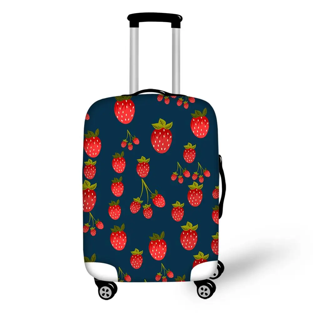 

Custom Pattern Elastic Luggage Cover Strawberry Print Suitcase Dust Cover for 18-32inch Cases Women Girls Luggage Protector 2020