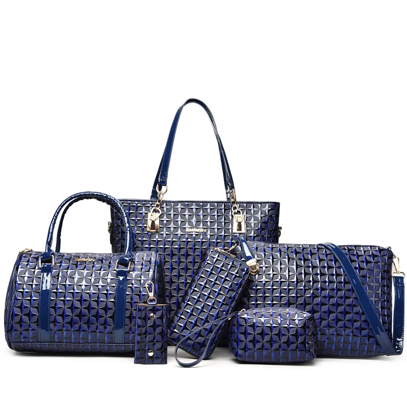 

2020 Spring And Summer New Style Fashion Europe And America Fashion WOMEN'S Shoulder Bag Shoulder Bag Crocodile Pattern Six Piec