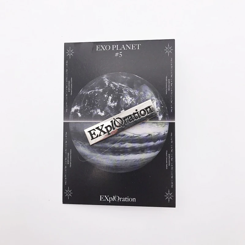 1 шт. KPOP EXO PLANET Concert Pins металлическая брошь BAEKHYUN CHEN SEHUN значки для сумки, галстука, ювелирные изделия, одежда, Символьные броши, аксессуары - Цвет: A