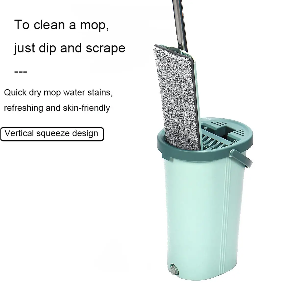 Tanie Spray Flat Squeeze Mop Hand Free Wringing Wet Dry House drewniane mopy do czyszczenia podłóg leniwe mopy z wymiennymi wkładkami z mikrofibry