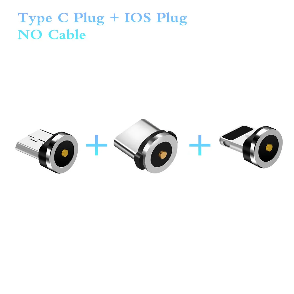 Магнитный кабель, штекер Micro usb type C, штекер кабеля, магнитная головка для iPhone 6, 7, XR, samsung, быстрая зарядка для iPhone, магнитный штекер