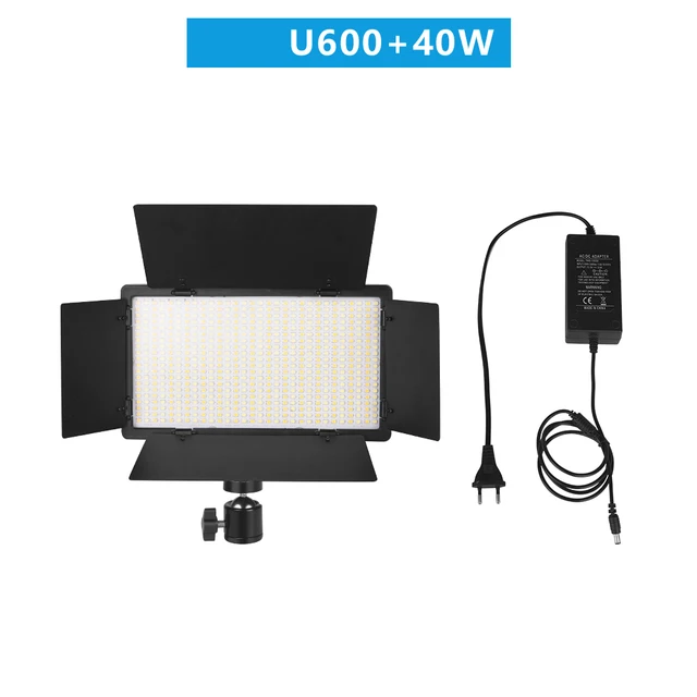 U800 LED Photo Studio Light for Tiktok Youbute Game Live Video Lighting 40W/50W Portable Video Recording Photography Panel Lamp NA-U600-LO