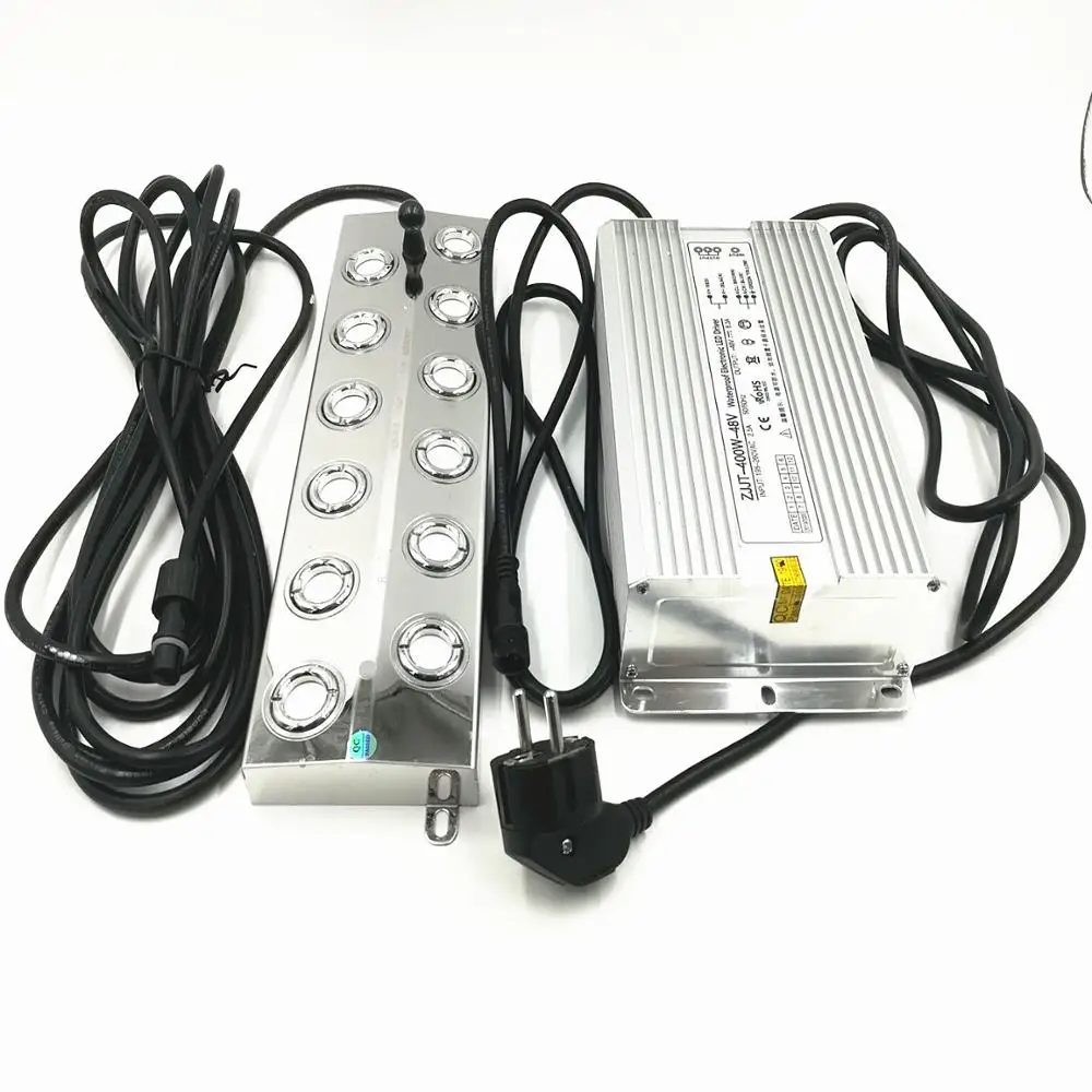 DC48V 8500ML/H Ultrasonic Atomizer 12 Head Humidifier With 220V Waterproof Power Supply For Greenhouse Mushroom EU/AU/UK/US