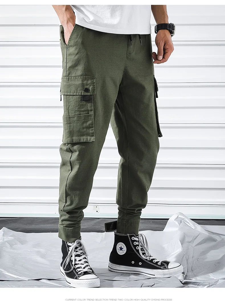 Men Hip Pop Pants Trousers Streetwear Sweatpants Male Casual Fashion Cargo Pants Men