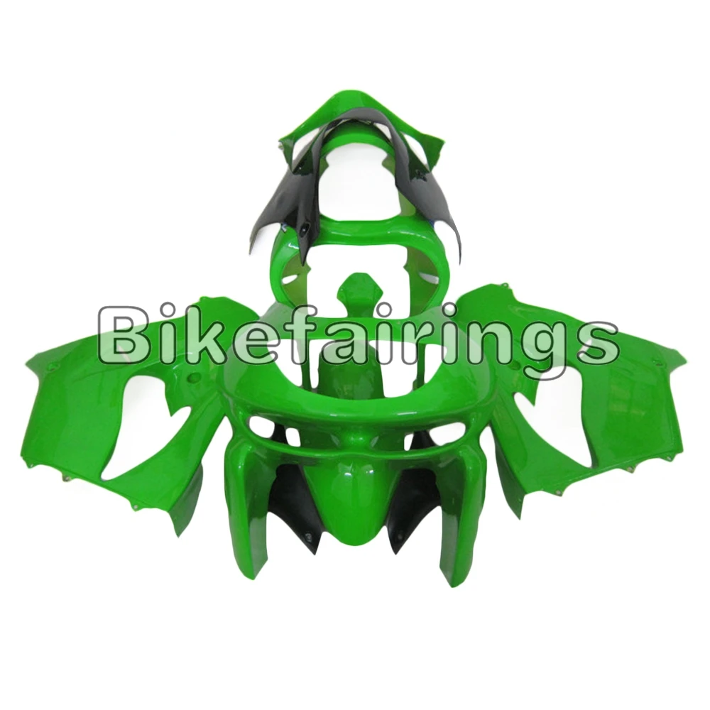 Мотоциклетные Обтекатели для Kawasaki ZX9R 1998 1999, чехлы из АБС-пластика, мотоциклетные ZX-9R 98 99, кузовные зеленые панели, комплект кузова