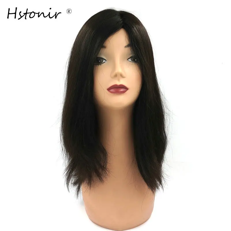 Hstonir 14 5 дюймов европейские волосы remy Peruka Perruque Femme Juif Bob парики с кружевом спереди