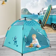 Детская игровая палатка, детский игровой домик, детская палатка в помещении с влагостойким игровым ковриком для мальчиков и девочек, для игр в помещении и на улице