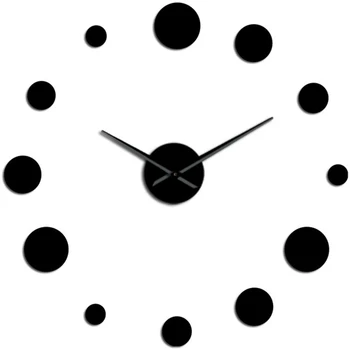 

Round Mirror Large Wall Clock Simple Modern Design Frameless Giant Wall Clock Watch Home Decor Accessories DIY Enthusiasts Gift