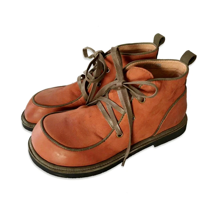 PROD 4000278163491 Tayunxing Handmade Shoes Woman Genuine Cowhide
Leather Lady Wax Skin Super Big Size Low Heels Female Pumps Retro
Comfort 66881