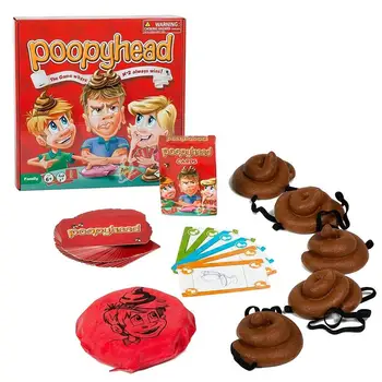 

Poopyhead Playing Cards Puzzle Board Game Prank Toy for Family Party Friends