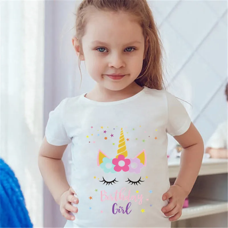 Unicorn Kids tshirt tees Details about   Happy 2nd Birthday Girl Boy Toddler Short Sleeve Tee 