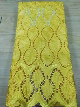 

5Yards african bazin riche fabric cotton dry lace fabric hot sale basin riche lace jacquard brocade fabric for wedding