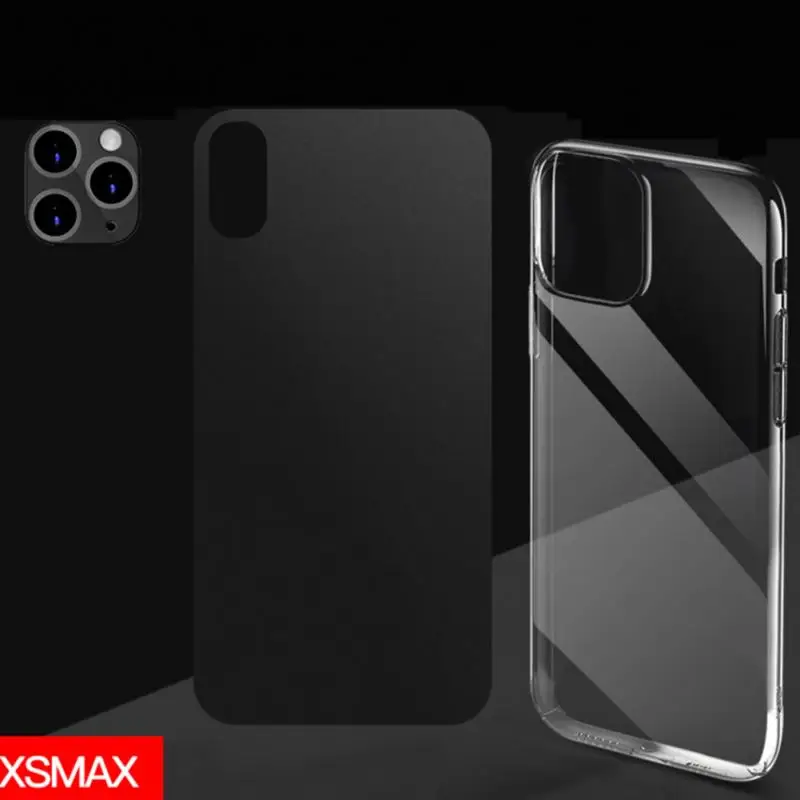 Для iPhone X XS MAX вторая Замена для iPhone 11 алюминиевый сплав камера объектив Кольцо телефон задняя пленка чехол Комплект для iPhone X/XS