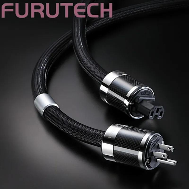 

FURUTECH Alpha PS-950-18 Alpha-OCC Conductor Carbon Fiber Flagship Fever Upgrade US Power Cord AC Power Cable