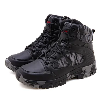 

Winter Men Military Boots Quality Special Force Tactical Desert Combat Ankle Boats US Army Work Shoes Leather Snow Boots