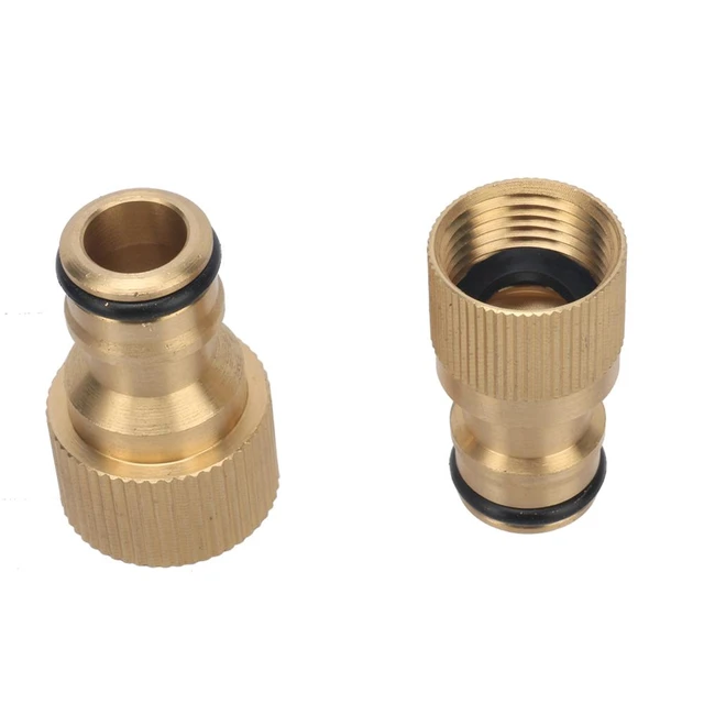 2pcs M14 x 1.5mm to M18 x 1.5mm Straight Air Pipe Fitting Connector Adapter  
