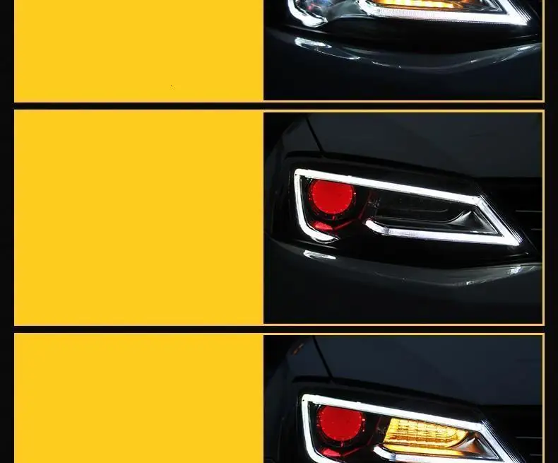 Наружный Neblineros Para боковой указатель поворота Drl Автозапчасти Светодиодные аксессуары фары автомобильные фары в сборе для Volkswagen Jetta