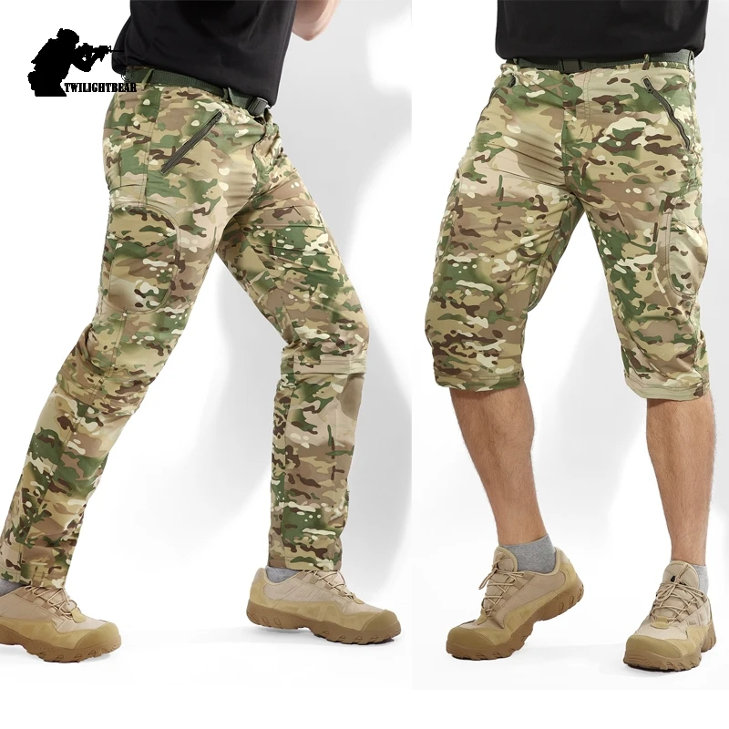 Мужские тактические брюки TAD в стиле милитари быстросохнущие камуфляжные