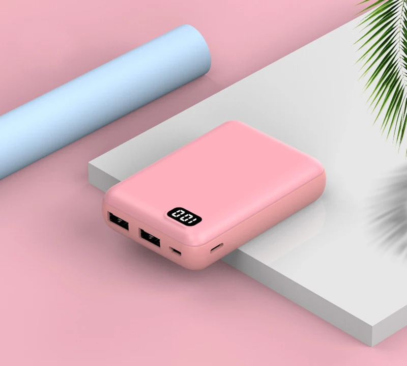 10000mAh мини банк питания 2.1A Быстрая зарядка Внешняя батарея банк питания батарея для iPhone huawei Xiaomi внешний аккумулятор