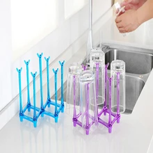 Растягивающийся многопозиционный держатель для стока, пластиковый держатель для стаканов, стеклянный стеллаж для хранения стаканов