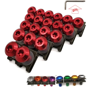 

For Honda CBR125R CBR300R CBR1100XX CBR300F CBR300FA Motorcycle Fairing Aluminu hexagon socket Screws Clips Body Spring Bolt Kit