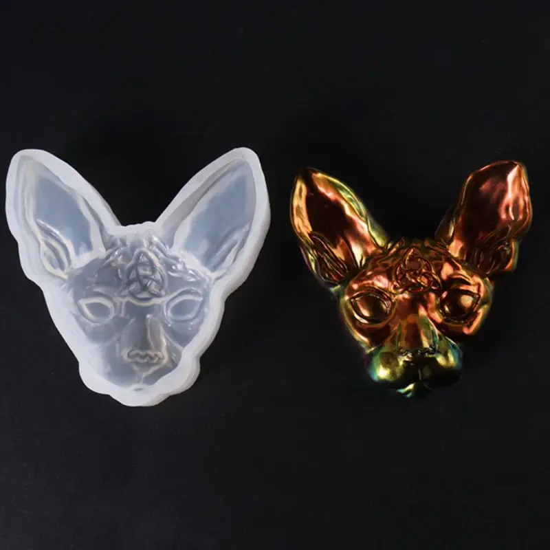 1 шт. силиконовые формы для ювелирных изделий в форме 3D дьявола кота DIY кулон