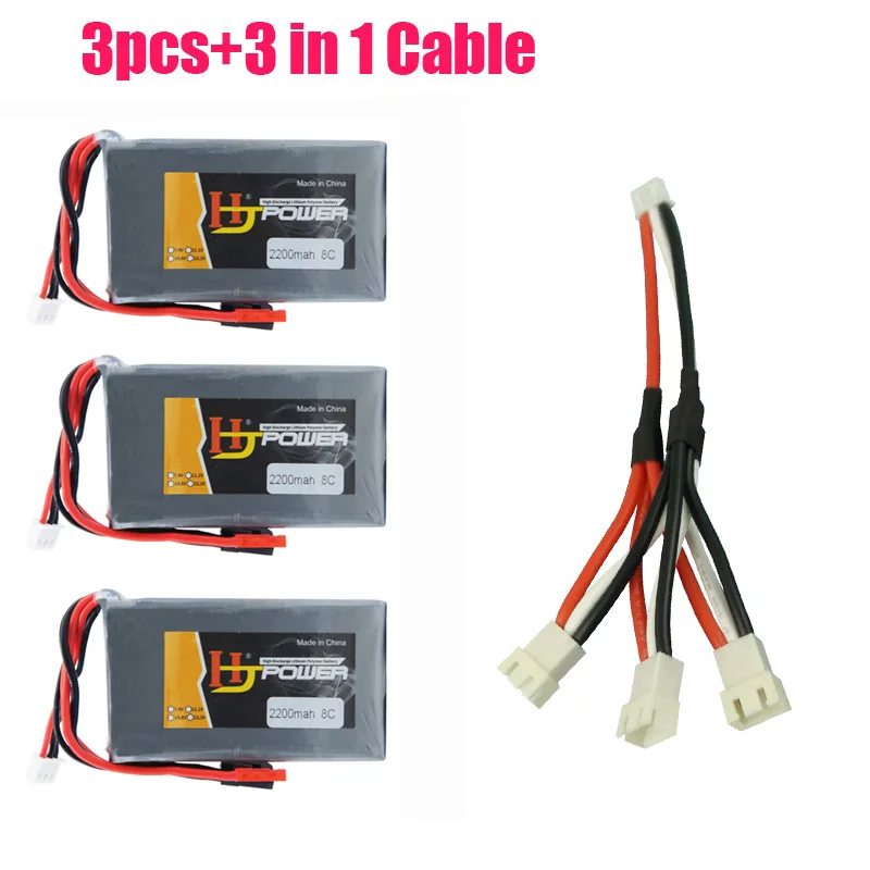 Аккумулятор 7 4 в 2200 мА · ч 2S 8C 3PK Lipo для передатчика Futaba 14SG 18SZ 16SZ T8J литий-ионный