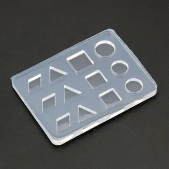 

Geometric Round Square DIY Stud Earrings Silicone Resin Mold Jewelry Making Tool Y4QB