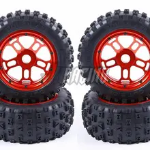 CNC Обработанные цельнометаллические ступицы с волоконной тканью сэндвич беговые шины кожи и водонепроницаемая внутренняя трубка для LOSI 5IVE-T ROVAN LT