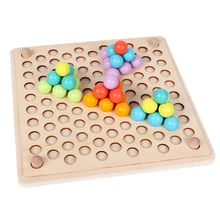 Детские деревянные игрушки Монтессори руки Тренировки Мозга клип Пазлы для детей математическая игра развивающие игрушки игры