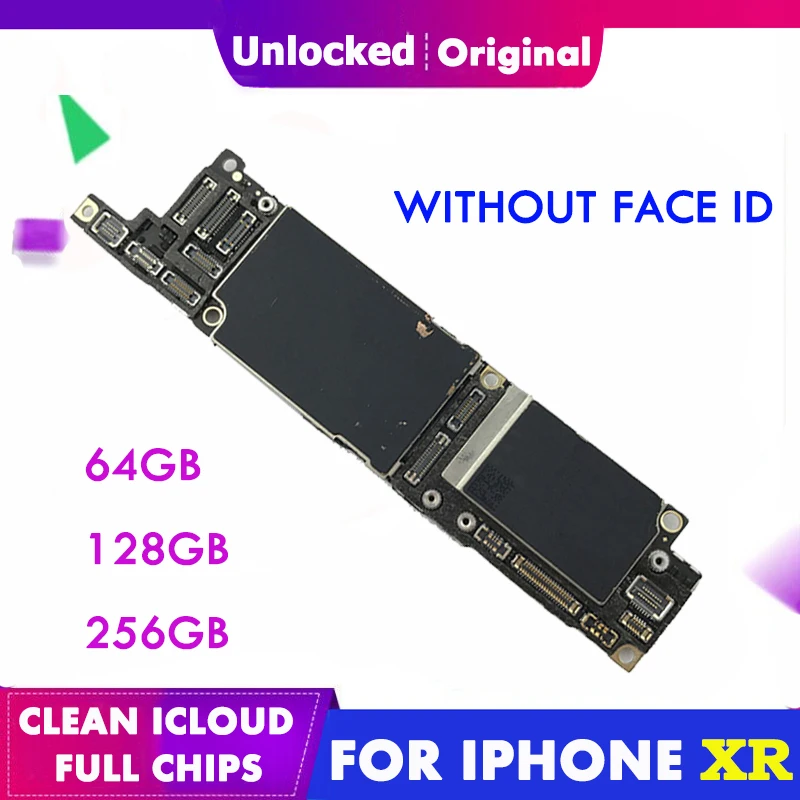 Полностью разблокированная материнская плата для iPhone XR оригинальная основная плата wihtout Face ID Бесплатный iCloud IOS Материнские платы с полным чипом MB